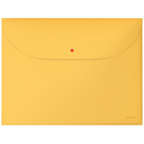 Leitz Irattartó tasak A4 PP pantentos 2 zsebes Cosy melegsárga