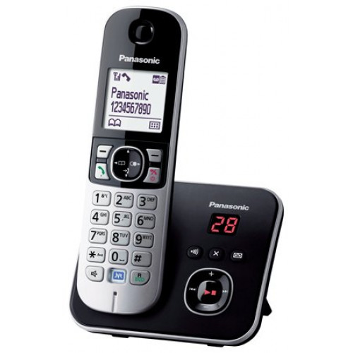 Panasonic Telefon vezeték nélküli üzenetrögzítő KX-TG6821PDB fekete