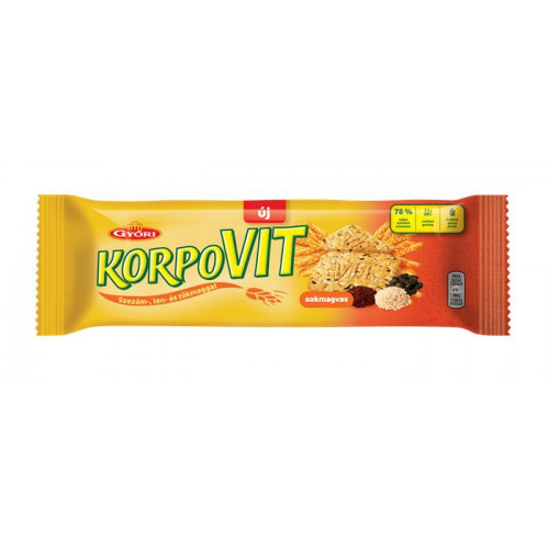 Győri Korpovit keksz 174g sokmagvas