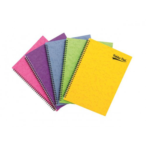 Pukka Pad Spirálfüzet A4 vonalas 60 lap Pressboard vegyes szín