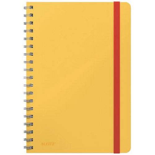 Leitz Spirálfüzet B5 kockás 80 lap Cosy Soft Touch melegsárga