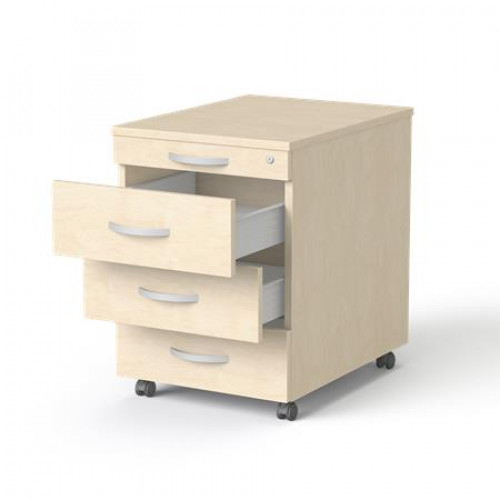 Mayah Görgős konténer 4 fiókos Freedom SV-15 juhar