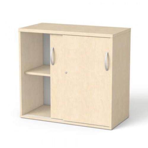 Mayah Szekrény asztalmagas tolóajtós polcos Freedom SV-16 juhar