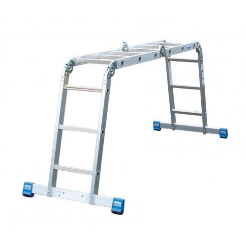 Krause Csuklós létra univerzális 4x3 lépcsőfok alumínium Stabilo Professional 123510