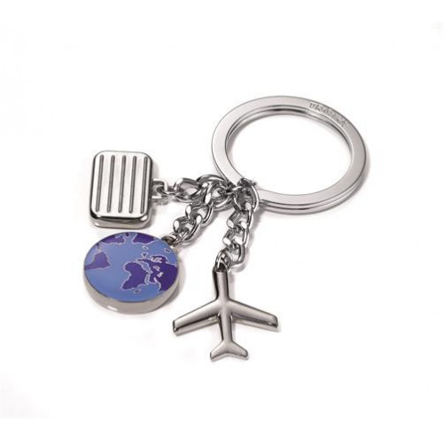 Troika Kulcstartó 3 charm dísszel Világutazó