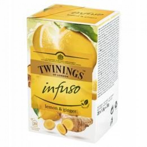 Twinings Herbatea 20x1,5g Citrom és gyömbér