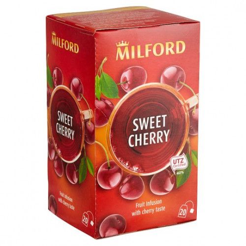 Milford Gyümölcstea 20x2g Cseresznye ízű