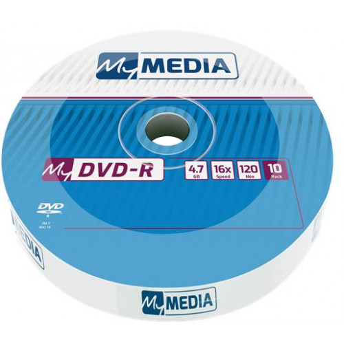 Mymedia DVD-R lemez 4,7 GB 16x 10db zsugor csomagolás