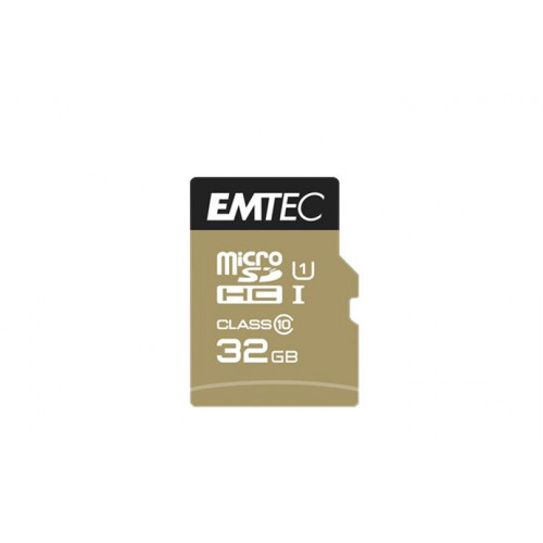 Emtec Memóriakártya microSDHC 32GB UHS-I/U1 85/20 MB/s adapter Elite Gold