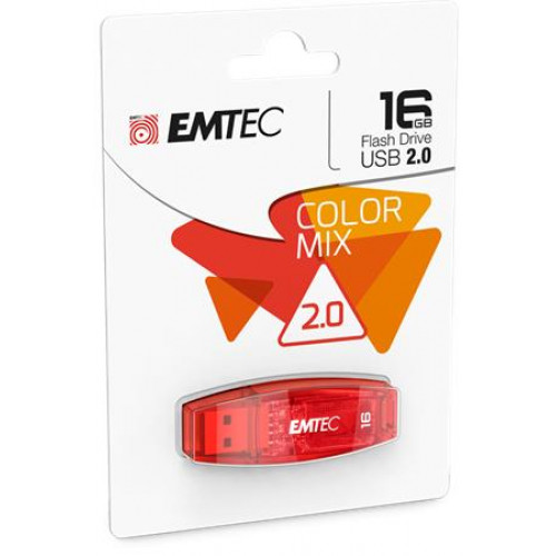 Emtec Pendrive 16GB USB 2.0 C410 Color piros