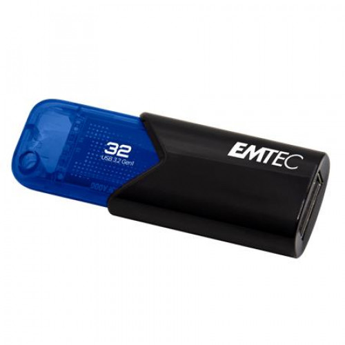Emtec Pendrive 32GB USB 3.2 B110 Click Easy fekete-kék