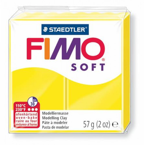 Fimo Gyurma 57g égethető Soft citromsárga