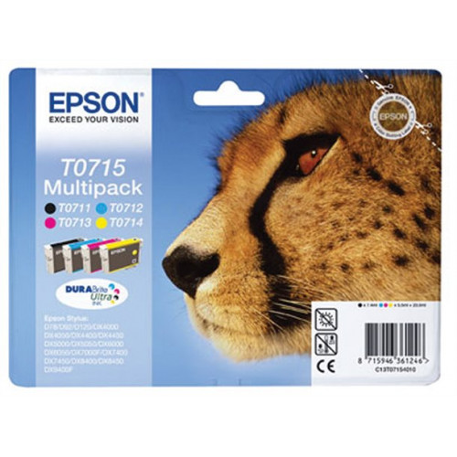 Epson Tintapatronmultipack b+c+m+y 23,9ml T07154010