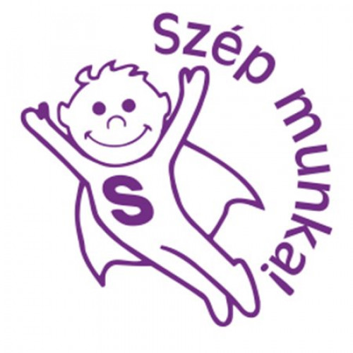 Colop Bélyegző motivációs Szép munka! N43-kék lila