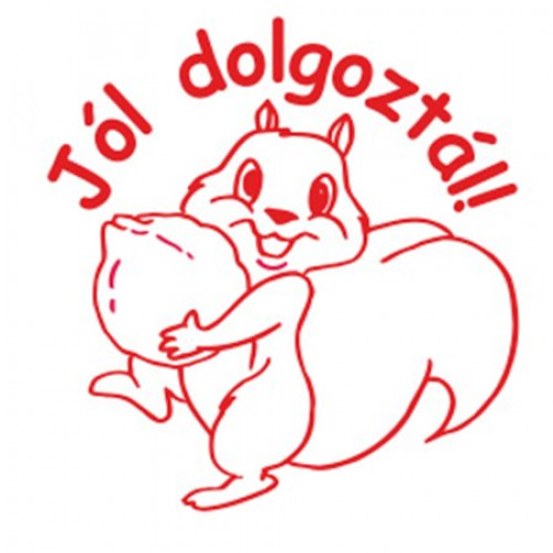 Colop Bélyegző motivációs Jól dolgoztál! N43-kék piros