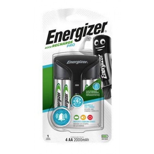 Energizer Elemtöltő AA ceruza/AAA mikro 4x2000 mAh AA (előtöltött) kijelzővel Pro