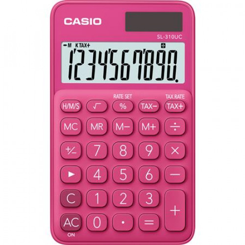Casio Zsebszámológép 10 számjegy SL 310 rózsaszín