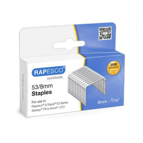 Rapesco Tűzőkapocs 53/8 horganyzott