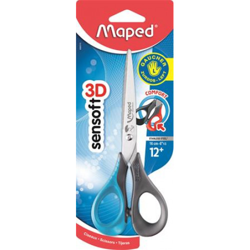 Maped Olló általános 16cm balkezes Sensoft 3D vegyes színek