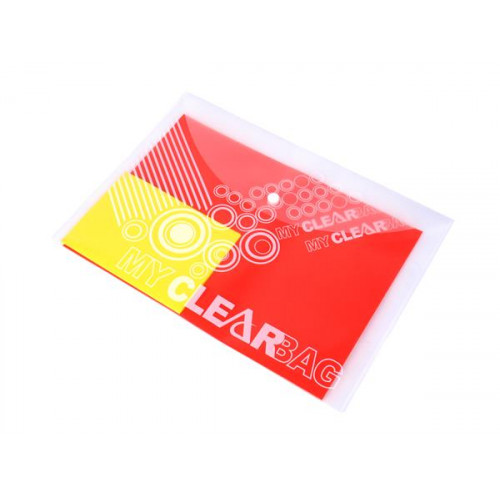 Flexoffice Irattartó tasak A4 PP patentos 180 mikron FO-CBF05 áttetsző