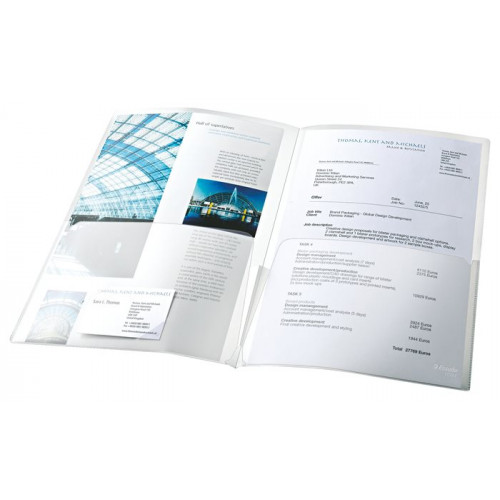 Esselte Rendszerező genotherm kihajtható A4 180 mikron narancsos felület