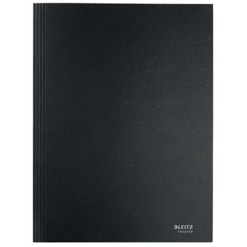 Leitz Pólyás dosszié karton A4 Recycle fekete