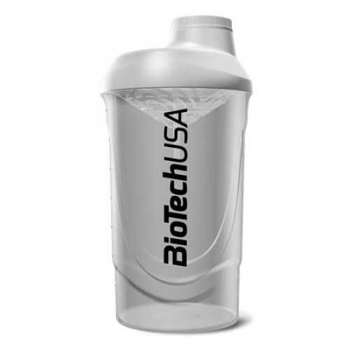BioTechUSA Keverőpalack 600ml Wave Shaker átlátszó