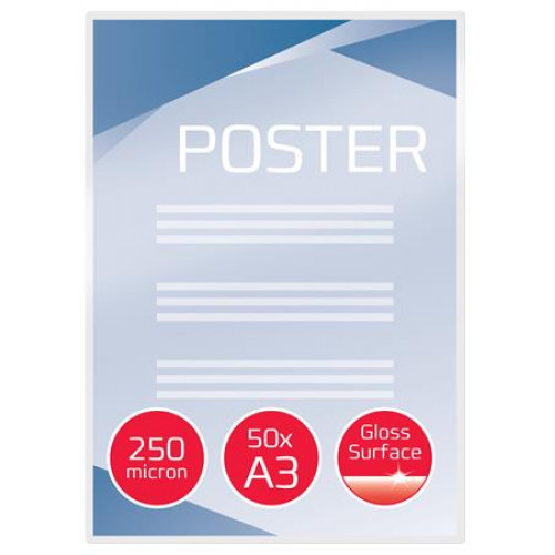 Gbc Meleglamináló fólia 250 mikron A3 fényes