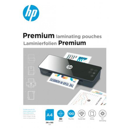 HP Meleglamináló fólia 80 mikron A4 fényes 100db Premium
