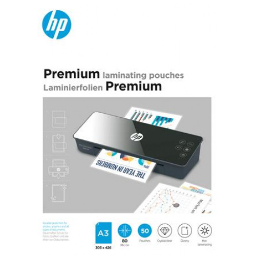 HP Meleglamináló fólia 80 mikron A3 fényes 50db Premium