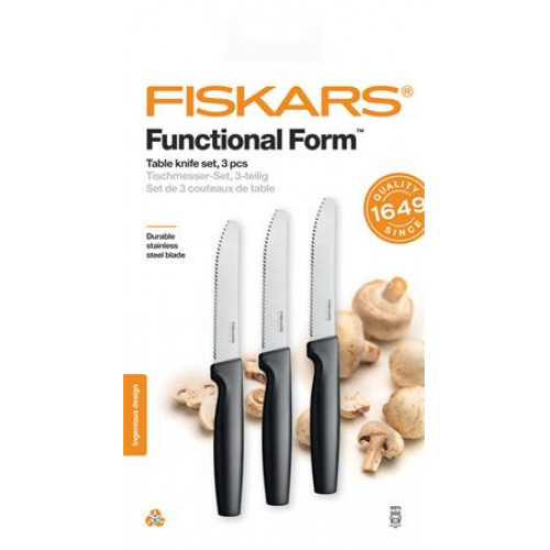 Fiskars Késkészlet asztali 12cm Functional Form fekete