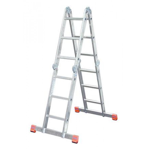 Krause Csuklós létra univerzális 4x3 lépcsőfok alumínium MultiMatic 120687