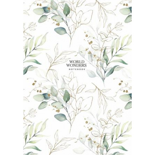 Shkolyaryk Jegyzetfüzet kockás A4 80lap keményfedeles World Wonders vegyes