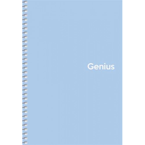 Shkolyaryk Spirálfüzet kockás A5 80lap PP borító Genius Pastel vegyes