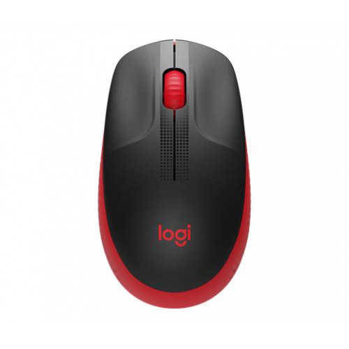 Logitech Egér vezeték nélküli optikai USB M190 piros