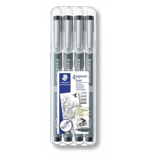 Staedtler Tusfilc készlet Pigment Liner 308 fekete