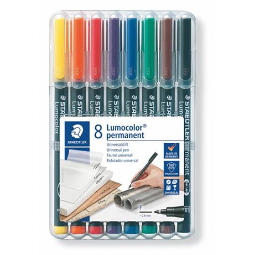 Staedtler Alkoholos marker készlet OHP 0,6mm 318 F 8 különböző szín