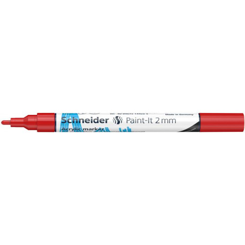 Schneider Akril marker 2mm Paint-It 310 piros