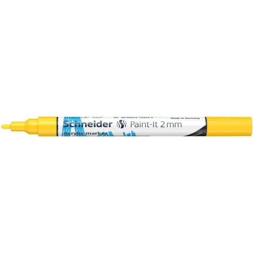 Schneider Akril marker 2mm Paint-It 310 sárga