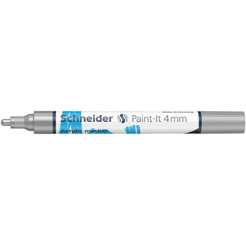 Schneider Akril marker 4mm Paint-It 320 ezüst