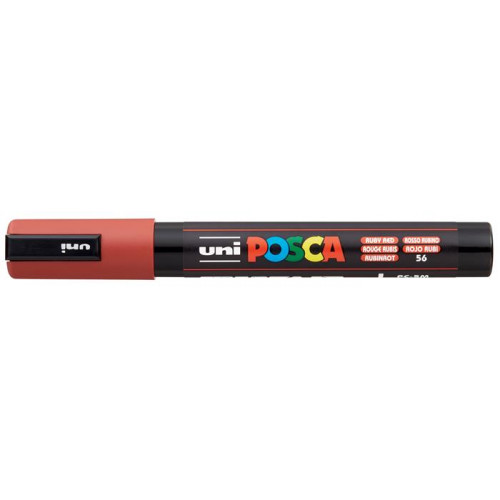 Uni Dekormarker 1,8-2,5mm Posca PC-5M rubin vörös