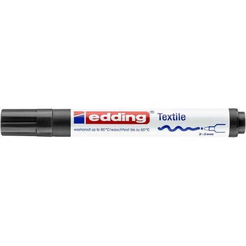 Edding Textilmarker 2-3mm kúpos 4500 fekete