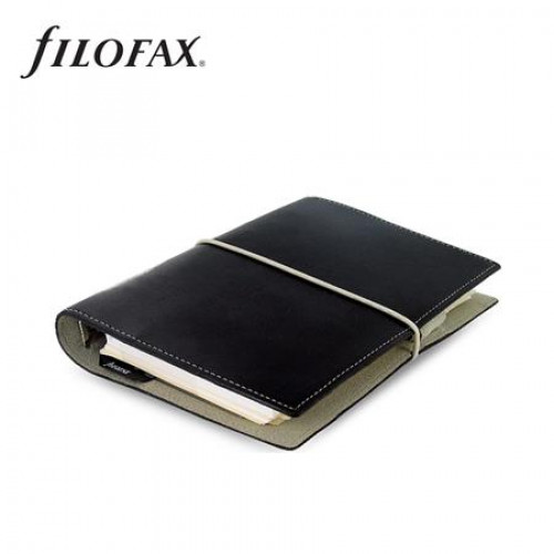Filofax Kalendárium gyűrűs betétlapokkal personal méret Domino fekete