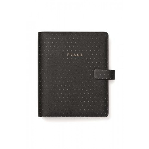 Filofax Kalendárium gyűrűs betétlapokkal A5 Moonlight fekete