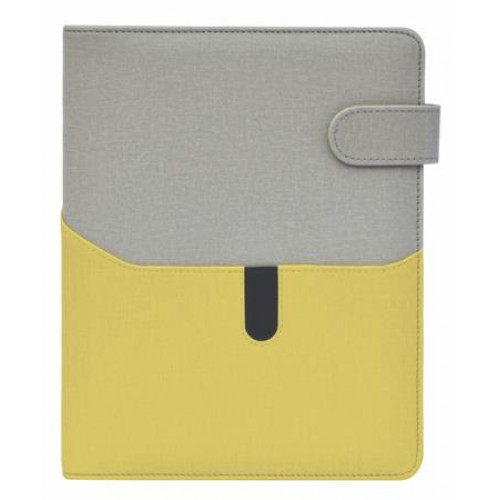 Saturnus Kalendárium gyűrűs betétlapokkal L műbőr 229 szürke-sárgászöld