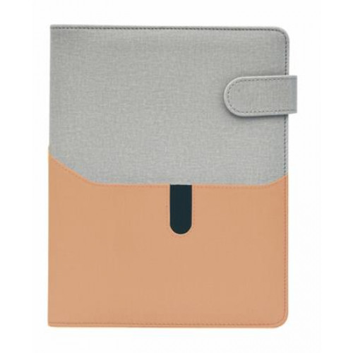 Saturnus Kalendárium gyűrűs betétlapokkal L műbőr 229 szürke-lazac