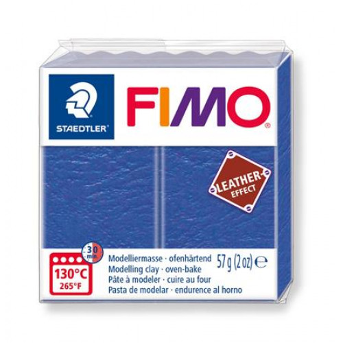 Fimo Gyurma 57g égethető Leather Effect indigókék