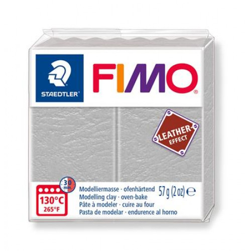 Fimo Gyurma 57g égethető Leather Effect galambszürke