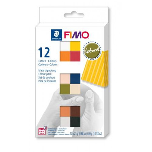 Fimo Gyurma készlet 12x25g égethető Soft Natural 12 különböző szín