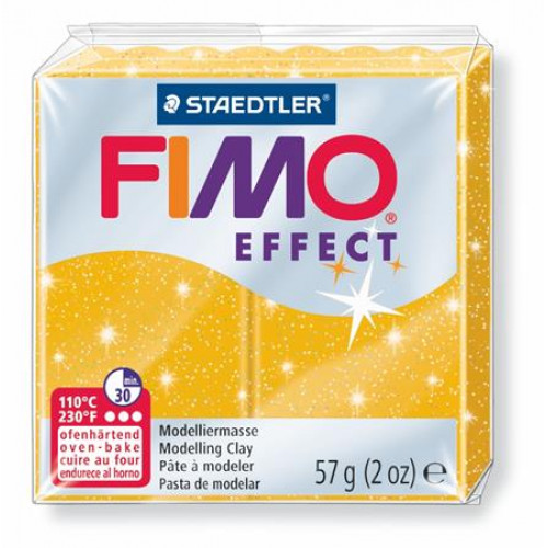 Fimo Gyurma 57g égethető Effect csillámos arany